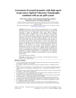 Assessment of corneal dynamics with high-speed swept source Optical Coherence Tomography combined with an air puff system