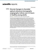 Diurnal changes in choroidal optical coherence tomography angiography indices over 24&nbsp;hours in healthy young adults