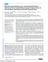 Reticular Pseudodrusen Are Associated With More Advanced Para-Central Photoreceptor Degeneration in Intermediate Age-Related Macular Degeneration