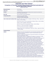 Comparison of Choroidal Thickness Measurements Using Semiautomated and Manual Segmentation Methods
