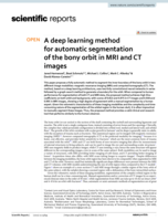 A deep learning method for automatic segmentation of the bony orbit in MRI and CT images