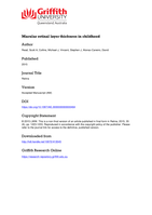 Macular Retinal Layer Thickness in Childhood