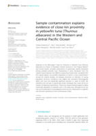Sample contamination explains evidence of close kin proximity in yellowfin tuna (Thunnus albacares) in the Western and Central Pacific Ocean