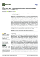 Evaluation of an Environmental Nutrition Intervention at the 2018 Commonwealth Games