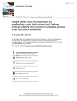 Impact of flail chain characteristics on productivity, costs, bark content and fuel use when processing short-rotation Eucalyptus globulus trees to produce woodchips