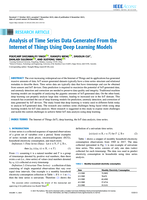 Analysis of Time Series Data Generated from the Internet of Things Using Deep Learning Models