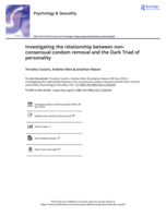 Investigating the relationship between non-consensual condom removal and the Dark Triad of personality