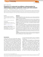 Frequency of colorectal surveillance colonoscopies for adenomatous polyps: systematic review and meta-analysis