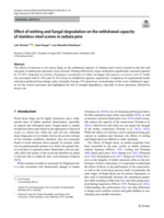 Effect of wetting and fungal degradation on the withdrawal capacity of stainless-steel screws in radiata pine