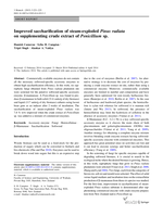 Improved saccharification of steam-exploded Pinus radiata on supplementing crude extract of Penicillium sp.