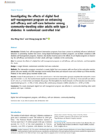 Investigating the effects of digital foot self-management program on enhancing self-efficacy and self-care behavior among community-dwelling older adults with type 2 diabetes: A randomized controlled trial