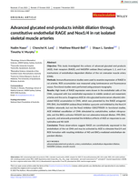 Advanced glycated end-products inhibit dilation through constitutive endothelial RAGE and Nox1/4 in rat isolated skeletal muscle arteries