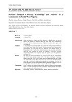 Periodic medical checkup: Knowledge and practice in a community in South West Nigeria