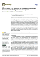 On the Factors That Determine the Bond Behaviour of GFRP Bars to Concrete: An Experimental Investigation