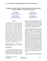 Designing an Artifact to Empower Chronic Patients for Monitoring Health During a Pandemic: A COVID-19 Screening App