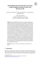 Fermentation of Green Seaweed Ulva fasciata Using Six Different Strain of Lactic Acid Bacteria (LAB)