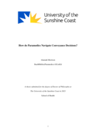 How do Paramedics Navigate Conveyance Decisions?