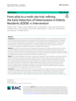 From pilot to a multi-site trial: refining the Early Detection of Deterioration in Elderly Residents (EDDIE +) intervention