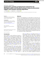 Comparative analysis of behavioural repertoires for Mahogany glider and Brushtail possum using accelerometer loggers and machine learning algorithms