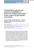 Technological sensing and response capabilities as drivers for radical innovation in the context of apocalyptic uncertainty
