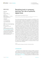 Revisiting tools in numeracy learning: the role of authentic digital tools