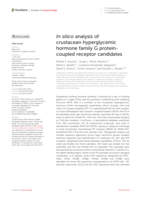 In Silico Analysis of Crustacean Hyperglycemic Hormone Family G Protein-Coupled Receptor Candidates