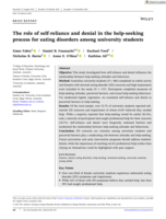 The role of self-reliance and denial in the help-seeking process for eating disorders among university students