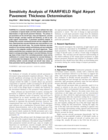Sensitivity Analysis of FAARFIELD Rigid Airport Pavement Thickness Determination