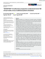 *SMARTSIM* A multicenter prospective randomized trial of 3D virtual reality versus traditional patient simulation