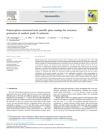 Polymorphous nanostructured metallic glass coatings for corrosion protection of medical grade Ti substrate