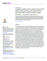 Academic resilience from school entry to third grade: Child, parenting, and school factors associated with closing competency gaps