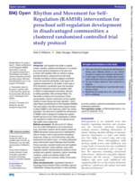 Rhythm and Movement for Self-Regulation (RAMSR) intervention for preschool self-regulation development in disadvantaged communities: a clustered randomised controlled trial study protocol