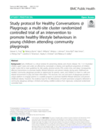 Study protocol for Healthy Conversations @ Playgroup: a multi-site cluster randomized controlled trial of an intervention to promote healthy lifestyle behaviours in young children attending community playgroups