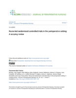 Nurse-led randomised controlled trials in the perioperative setting: A scoping review
