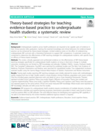 Theory-based strategies for teaching evidence-based practice to undergraduate health students: a systematic review
