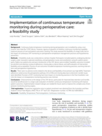 Implementation of continuous temperature monitoring during perioperative care: a feasibility study