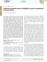 Suspected chlamydial foetal loss highlights the need for standardised on‐farm protocols