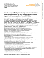 Scenario setup and forcing data for impact model evaluation and impact attribution within the third round of the Inter-Sectoral Impact Model Intercomparison Project (ISIMIP3a)