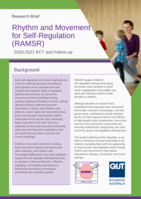 Rhythm and Movement for Self-Regulation (RAMSR): 2020-2021 RCT and Follow-up