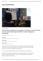 First Nations students are engaged in primary school but face racism and limited opportunities to learn Indigenous languages