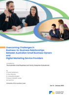 Overcoming Challenges in Business-to-Business Relationships Between Australian Small Business Owners and Digital Marketing Service Providers