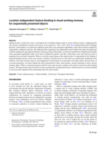 Location-independent feature binding in visual working memory for sequentially presented objects