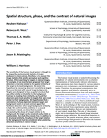 Spatial structure, phase, and the contrast of natural images