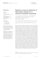 Rapid low-resource detection of Plasmodium falciparum in infected Anopheles mosquitoes