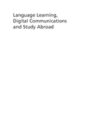 Language Learning, Digital Communications and Study Abroad: Identity and Belonging in Translocal Contexts