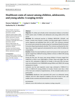 Healthcare costs of cancer among children, adolescents, and young adults: A scoping review