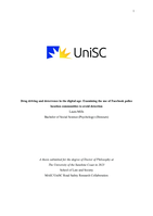 Drug driving and deterrence in the digital age: Examining the use of Facebook police location communities to avoid detection