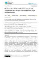 “Na Neitou Qele Ga Qo” (“This Is Our Only Land”): Adaptation to the Effects of Climate Change in Rural Indigenous Fijians
