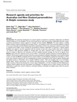 Research agenda and priorities for Australian and New Zealand paramedicine: A Delphi consensus study