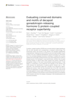 Evaluating conserved domains and motifs of decapod gonadotropinreleasing hormone G protein-coupled receptor superfamily